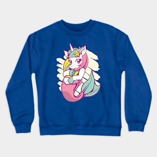 Cute cartoon unicorn Crewneck Sweatshirt